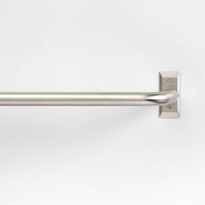 32”-48” Crate&Barrel Chrome Curtain Rod